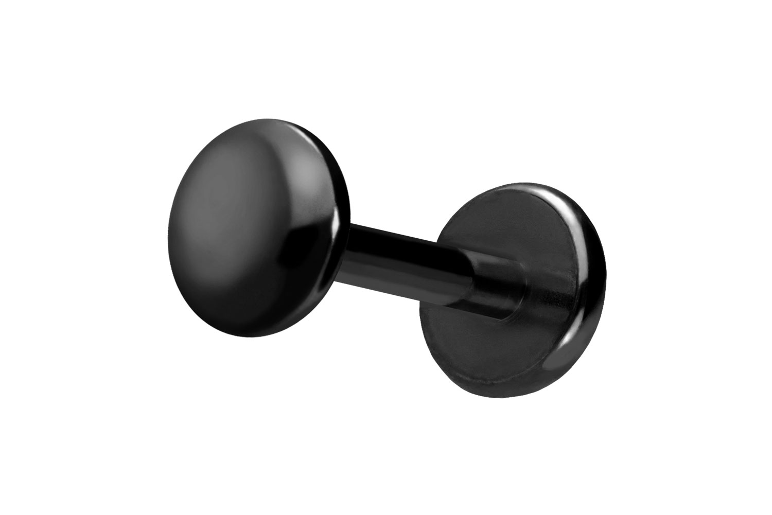 Titan Labret Piercing mit Push Fit DISC